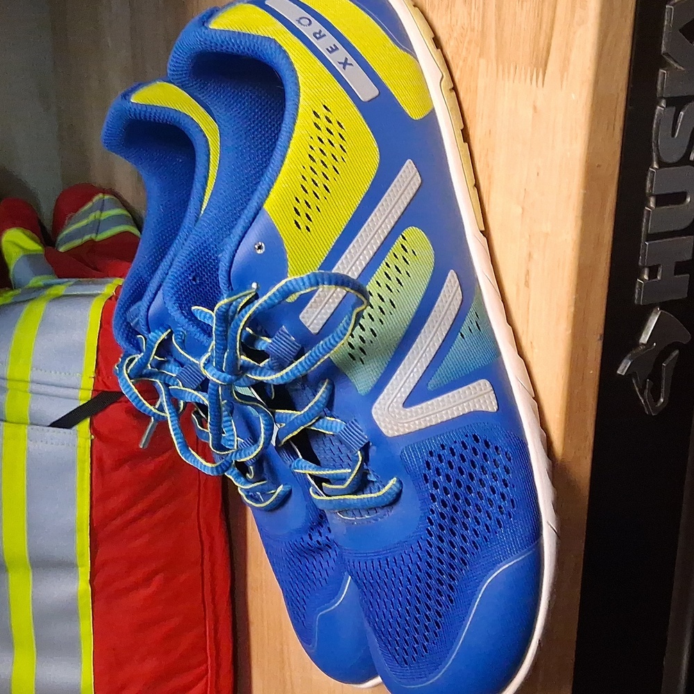 Xero Waterproof Sneakers Blue Neon Yellow 10.5